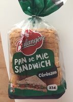 Pain de mie sandwich cereales