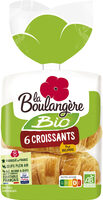 6 Croissants Bio pur beurre 240g