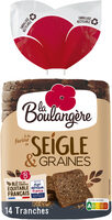 Pain de mie grandes tranches Seigle & Graines 500g