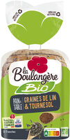Pain de table Bio aux graines de lin & tournesol 400g