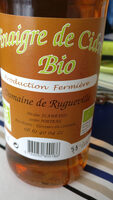 Vinaigre de cidre bio