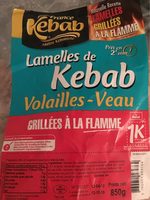 Lamelles de kebab