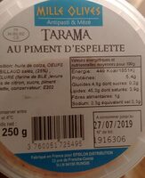 Tarama au piment d'Espelette