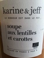 Soupe bio - Lentilles carottes