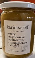 Soupe moelleuse au potimarron, champignons et estragon