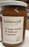 Soupe fraîche de betterave et pomme