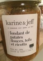Fondant de patates douces, tofu et ricotta