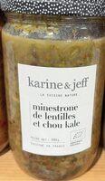 Minestrone de lentilles et chou kale