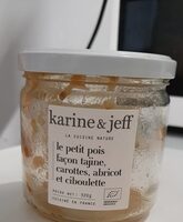 Le petit pois façon tajine, carottes, Abricot et ciboulette