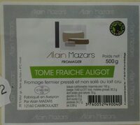 Tome fraîche