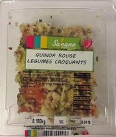 Quinoa rouge légumes croquants