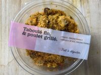 Taboulé fin et poulet grillé