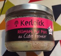 Rillettes pur porc au cidre fermier