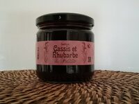 Confiture cassis et rhubarbe