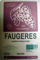 Vin rouge Faugères AOP