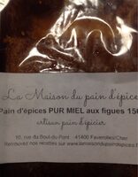 Pain d'epices pur miel aux figues