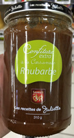 Confiture extra à la cassonade Rhubarbe