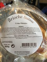 Brioche Suisse Crème Pâtissière