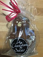 Moulage de chocolat au lait decore