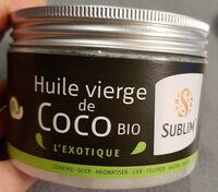 Huile vierge de coco Bio