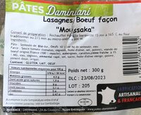Lasagnes bœuf façon "moussaka"