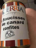 4 Saucisses de canard confites