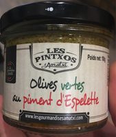 Tapenade olives vertes au piment d'espelette