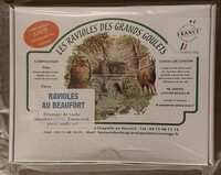 Ravioles au Beaufort
