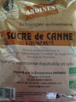 Sucre de canne d'Equateur