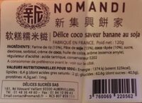 Délice coco saveur banane au soja