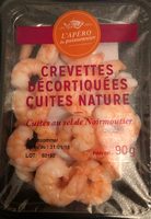 Crevettes décortiquées cuites, nature