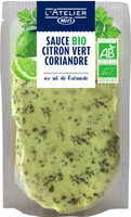 Sauce BIO citron vert, coriandre au sel de Guérande - 150g - Frais
