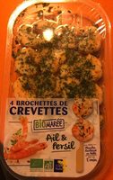 Brochettes de crevettes