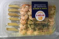 Brochettes de crevettes citron & persil