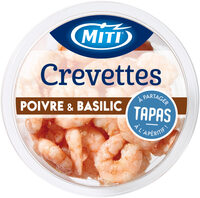 Crevettes poivre & basilic - 100g - Frais