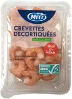 Crevettes ASC décortiquées natures - 150g - Frais