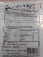 Aligot Surgelé