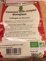 Couscous semi complet biologique