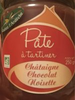 Pate a tartiner chataigne chocolat noisette