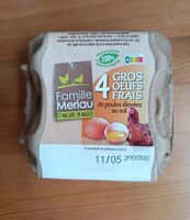 4 gros oeufs frais