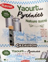 Yaourt des Pyrénées nature sucré