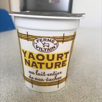 Yaourt nature au lait entier