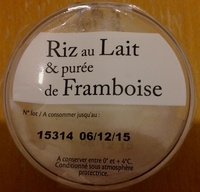 Riz au Lait & purée de Framboise