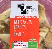 Artichauts confits au basilic
