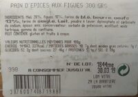 Pain d'épices aux figues