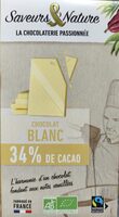 Chocolat blanc 34% de cacao