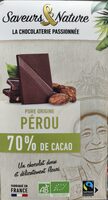 Chocolat noir Pérou 70%