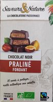 Chocolat noir praliné fondant