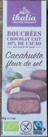 Bouchées chocolat lait 40% cacao - cacahuète fleur de sel