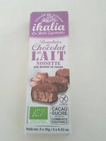 Bouchée de chocolat au lait au praliné noisette
